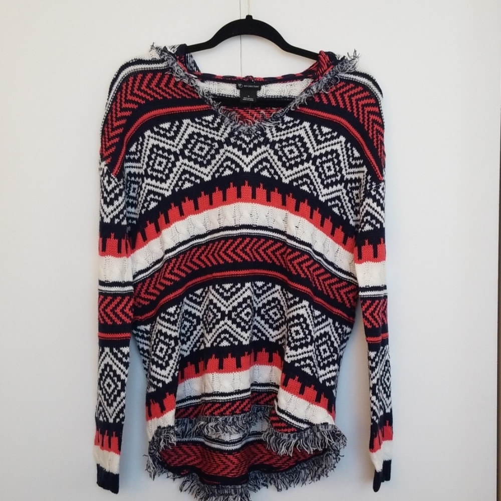 NWT New Directions Aztec Print Sweater